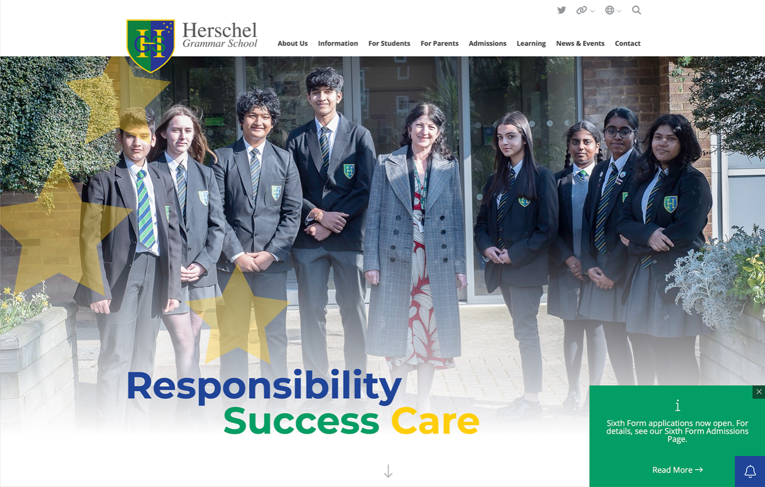 Screenshot of school websites3